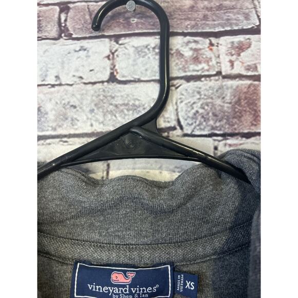 Vineyard Vines gray 1/4 zip pullover Martha's Vineyard sweater jacket mens XS - Picture 3 of 5